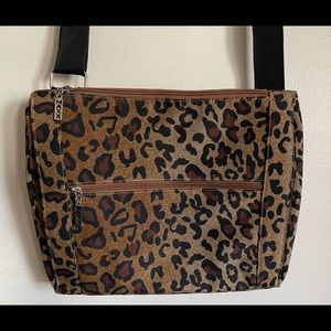 Maxx New York Leopard Print Crossbody Bag